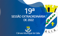 19ª Sessão Extraordinária de 2022