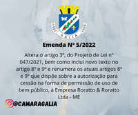 Emenda Nº 5 de 2022