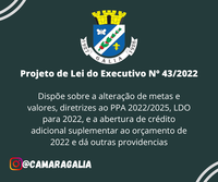 Projeto de Lei do Executivo Nº 43-2022