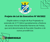 Projeto de Lei do Executivo Nº 60-2022