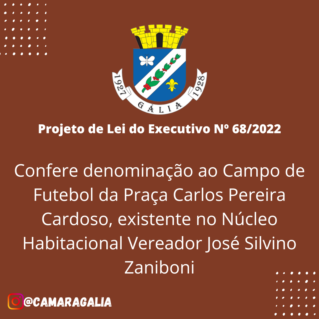 Projeto de Lei do Executivo Nº 68-2022