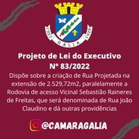 Projeto de Lei do Executivo Nº 83-2022