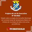 Projeto de Lei do Executivo Nº 85-2022