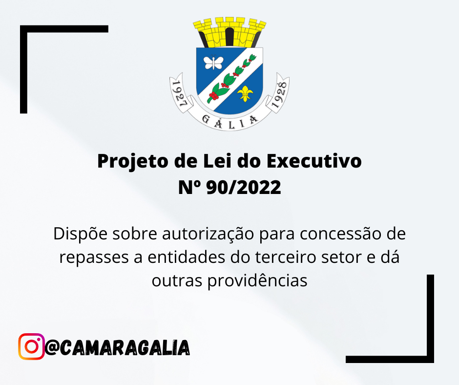 Projeto de Lei do Executivo Nº 90-2022