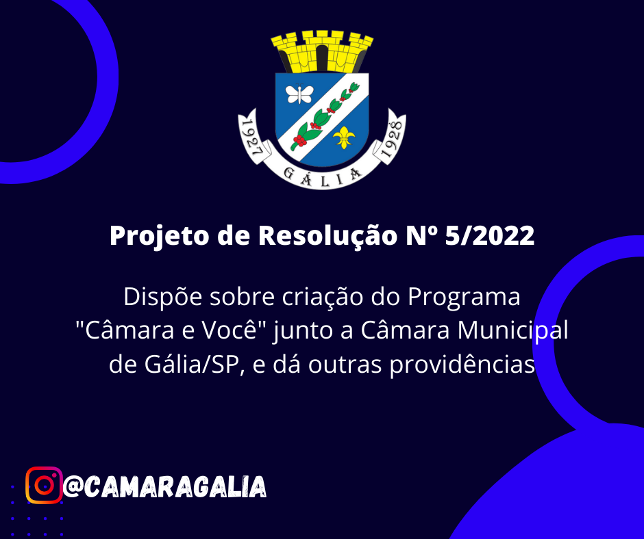 Projeto de Resolução Nº 5-2022