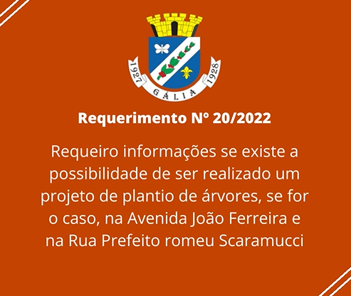 Requerimento Nº 20-2022