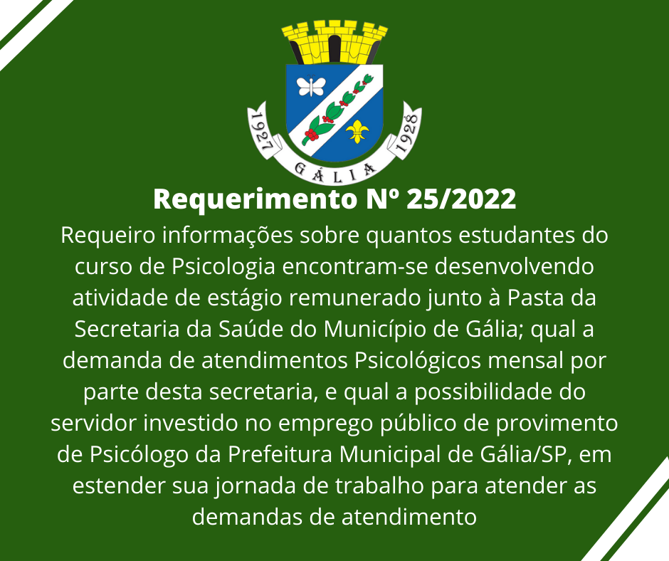 Requerimento Nº 25-2022