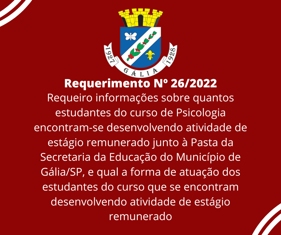 Requerimento Nº 26-2022