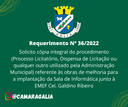 Requerimento Nº 36-2022