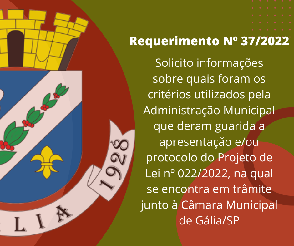 Requerimento Nº 37-2022