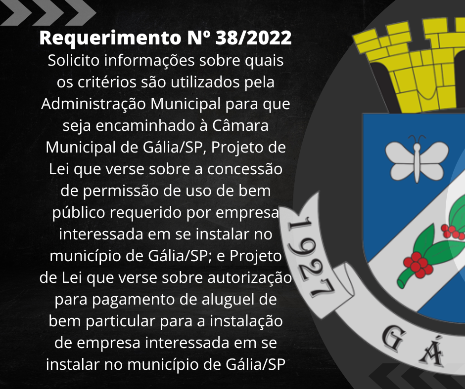 Requerimento Nº 38-2022