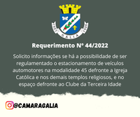 Requerimento Nº 44-2022