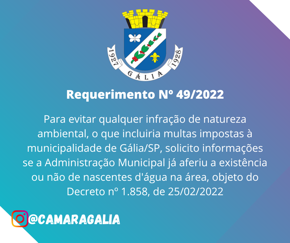 Requerimento Nº 49-2022